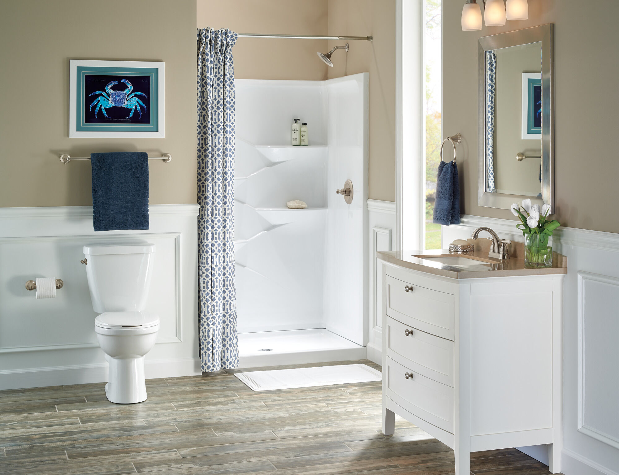 79760-SS Традиционный рычаг танка Delta Faucet Cassidy Нержавеющая сталь  - Вид №2