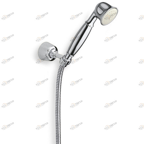 CRIPD685 Регулируемый держатель для ручного душа с ручным душем против известкового налета и гибким шлангом Cristina Rubinetterie 