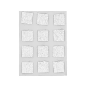 Накладка на мебельные ножки KONSENSA 22x22 мм квадратные фетр цвет белый 12 шт.