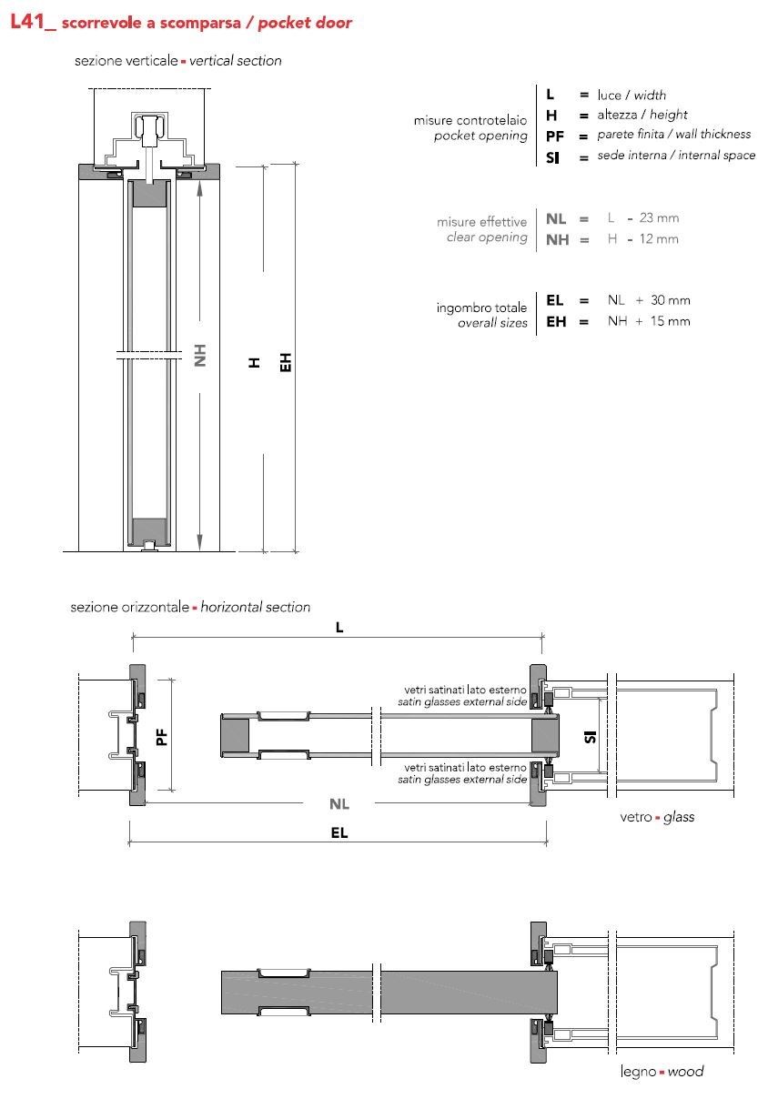 Алюминиевые и стеклянные раздвижные двери Lualdi ARCH-00124937 - Вид №5