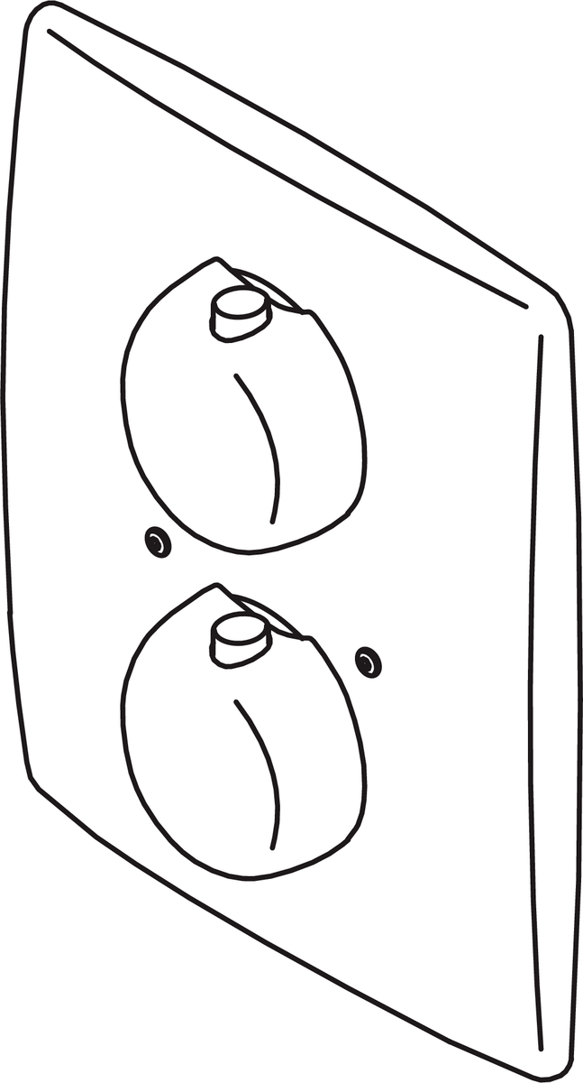 Oras 7187 Панель смесителя для душа 7187 Optima Хром  - Вид №2