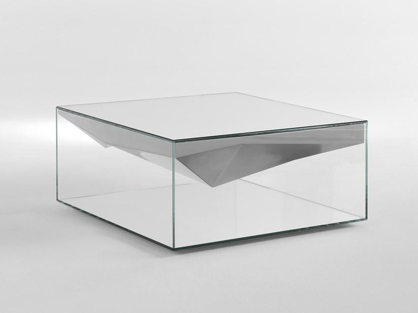 JCP UNIVERSE Низкий квадратный стеклянный журнальный столик sun-id-1448740 - Вид №2