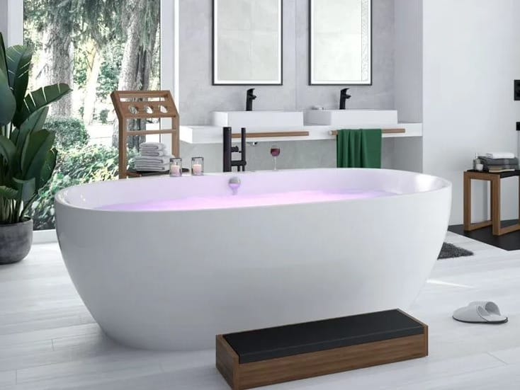 Овальная ванна акриловая комната центр HOESCH iSensi ARCH-00011892