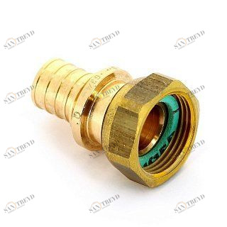 REHAU Муфта надвижная с накидной гайкой ВР 20х3/4" RAUTITAN RX бронза 366078456338