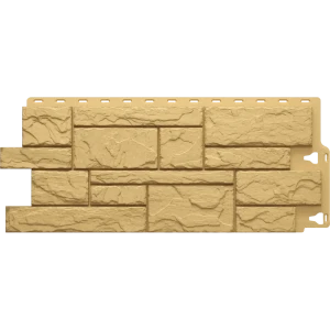 Фасадная панель Docke Камень крупный цвет жёлтый