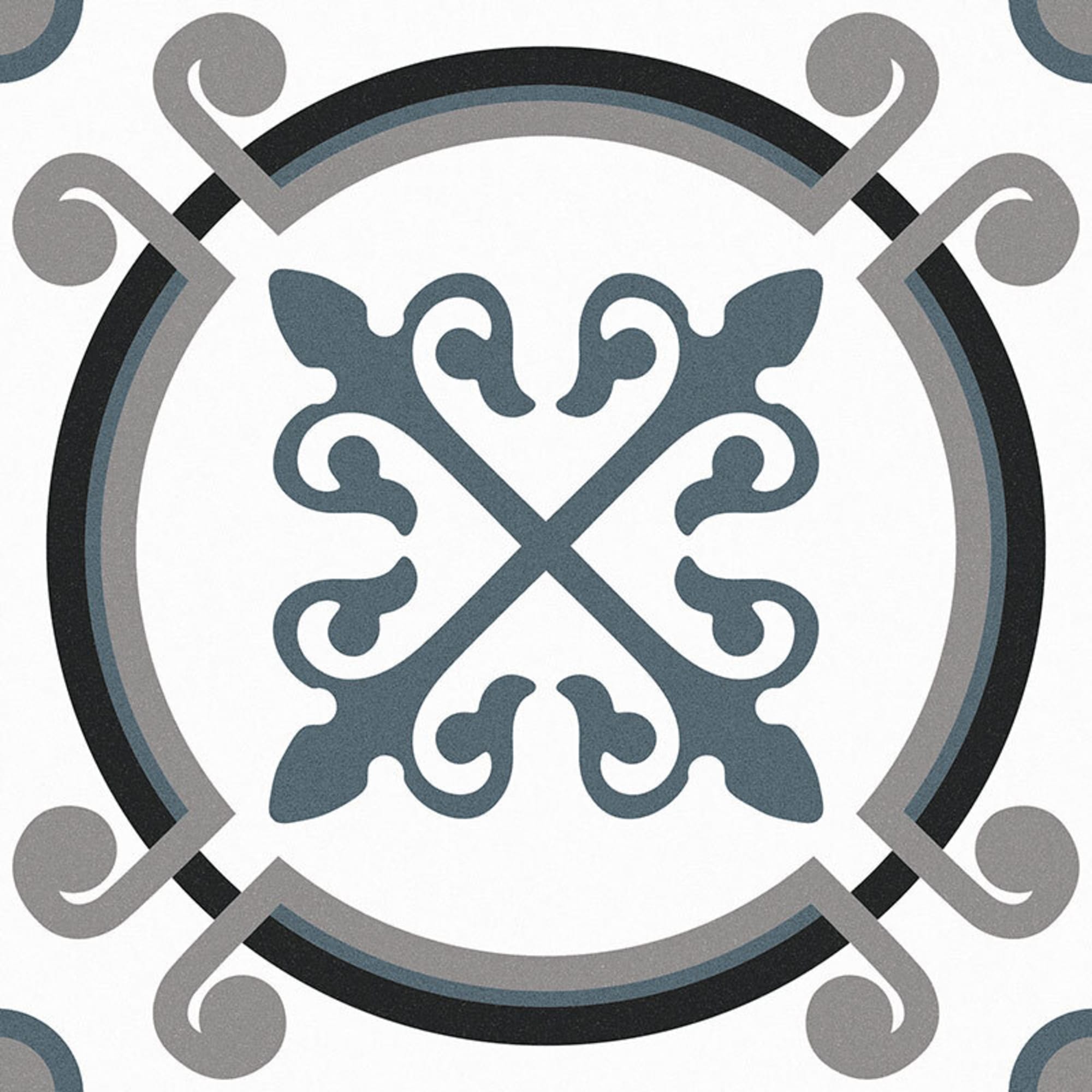 83763005 Керамогранит Delfos 20х20 см 1.04 м2 цвет синий siena Santreyd