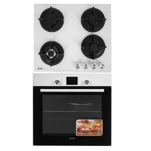 9280277 Духовой шкаф электрический Simfer B6EW56070 + Варочная поверхность газовая Simfer H60N41W571