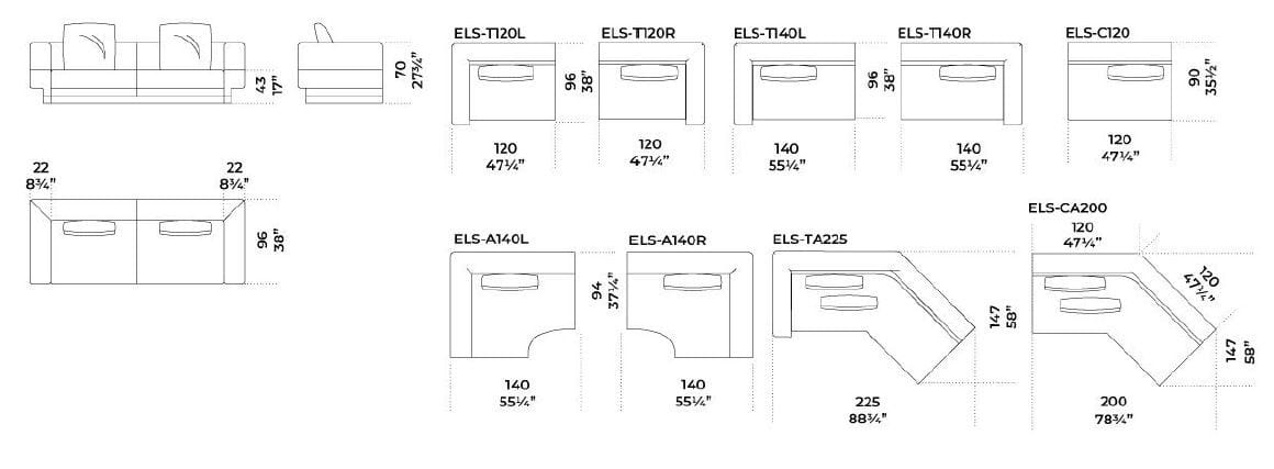 Ткань диван Gallotti&Radice ELISSA ARCH-00137030 - Вид №8