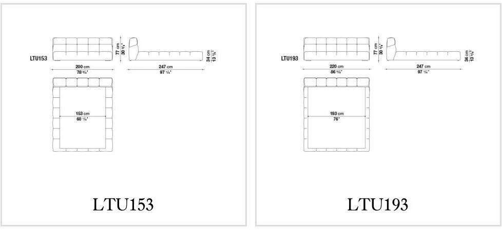 B&B Italia Двуспальная кровать-контейнер из ткани Tufty time sun-id-1414712 - Вид №9
