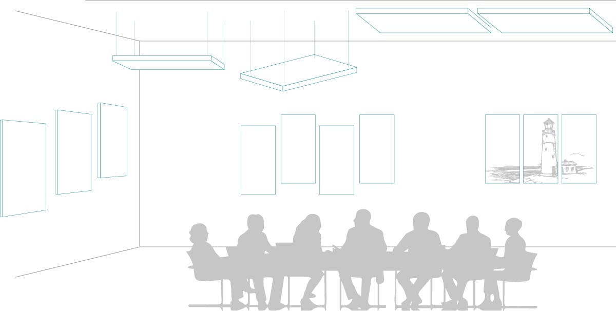 Акустическая панель из синтетического волокна ETERNO IVICA Phonolook ARCH-00062078 - Вид №7