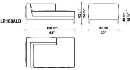 Maxalto Модульный угловой диван из ткани Lucrezia sun-id-1346409 - Вид №19