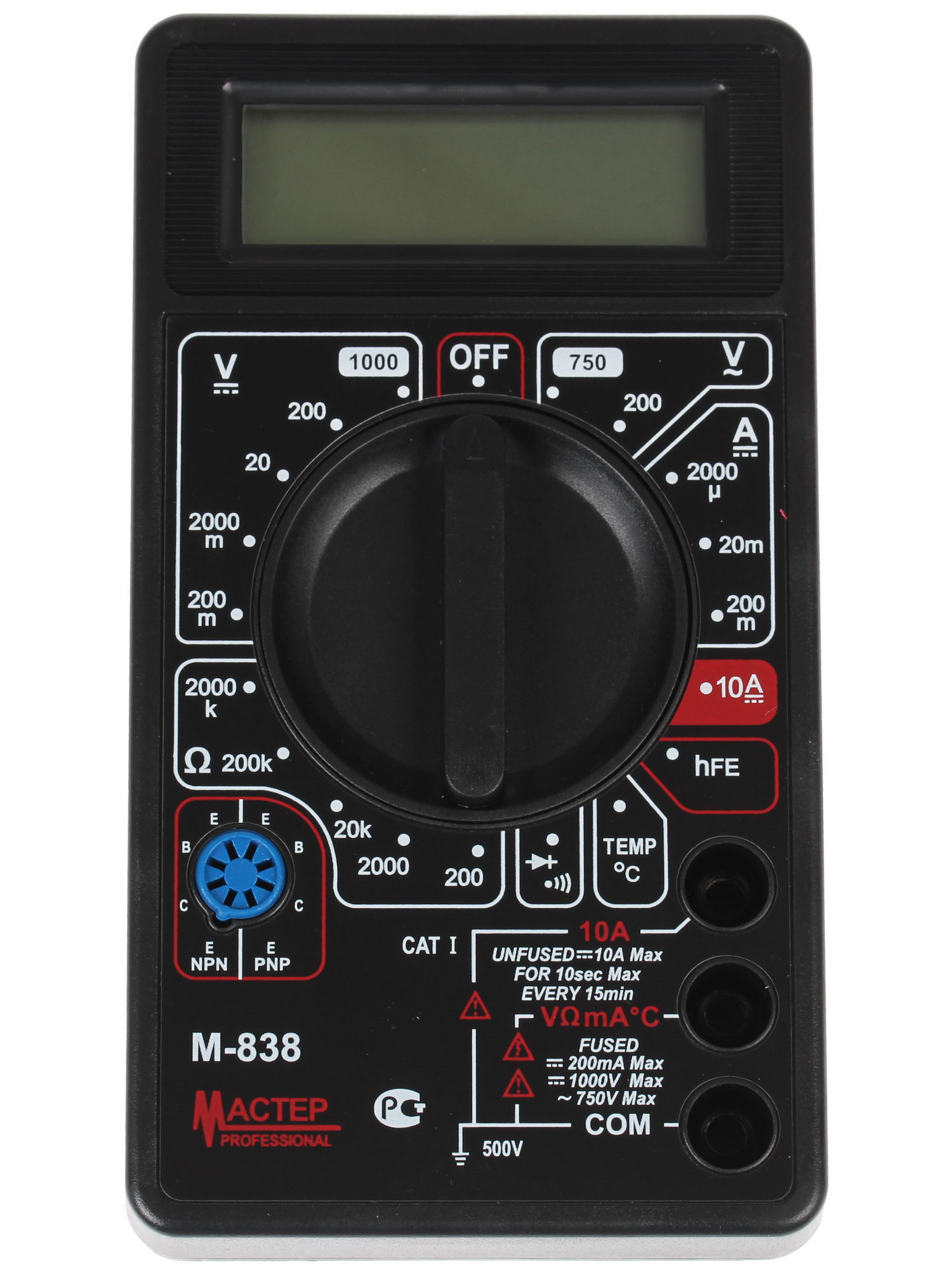 Мультиметр Master Professional M838 1063071 STDN-0133411