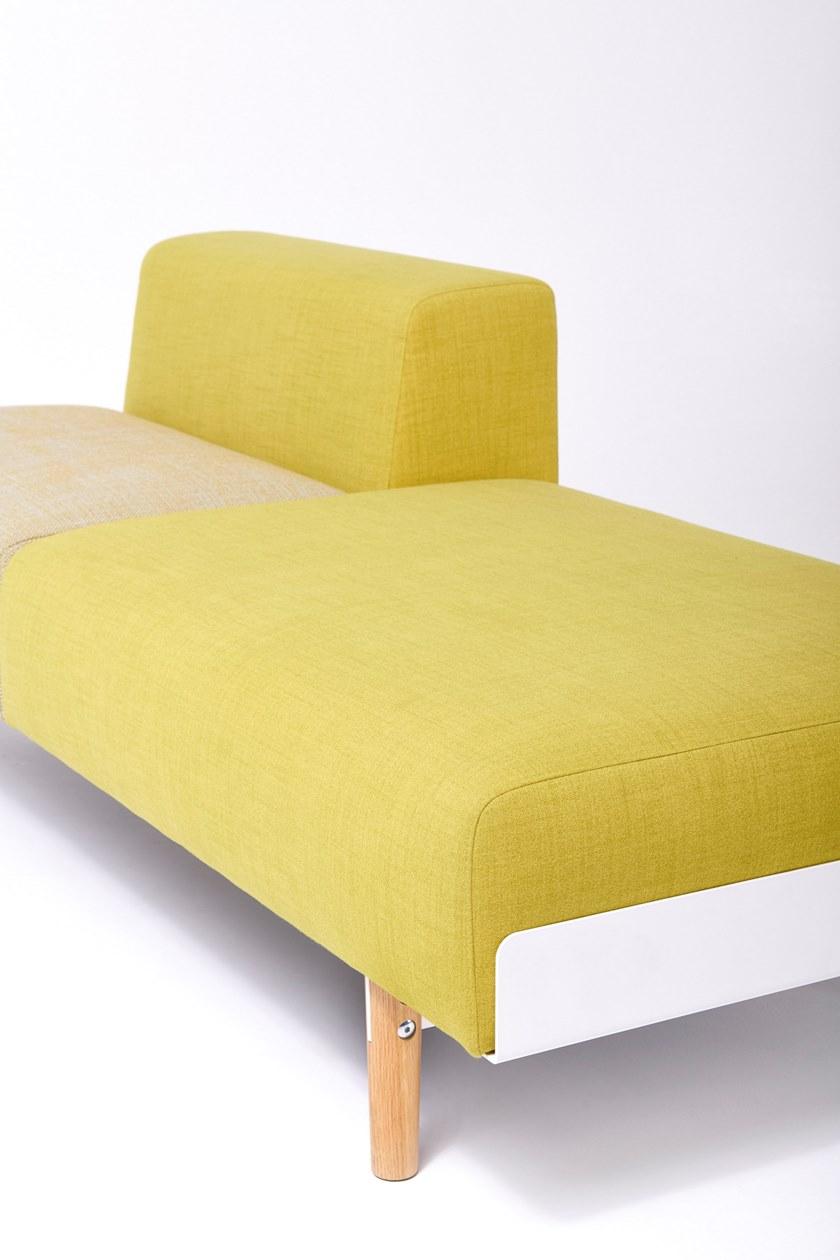 Diemme Скамья со спинкой, обитая тканью Bread sun-id-1391964 - Вид №4