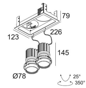 Регулируемый светодиодный прожектор