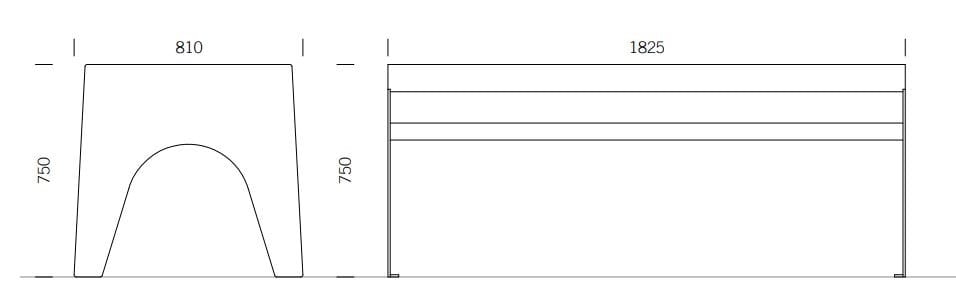 Прямоугольный стол из нержавеющей стали BENKERT BANKE Chalidor ARCH-00116219 - Вид №2