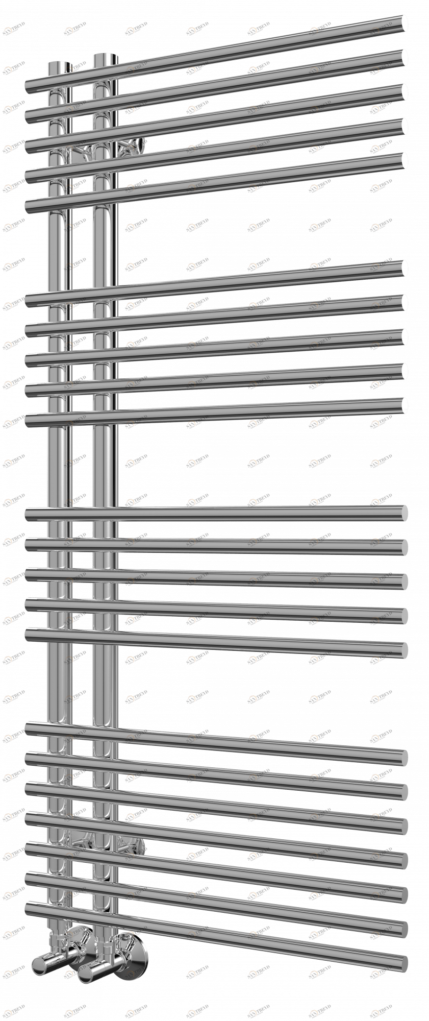 4620768886539 ЛЮКС Астра П22 500х1096 (7+5+5+5) Полотенцесушитель TERMINUS RAL 9003 матовый