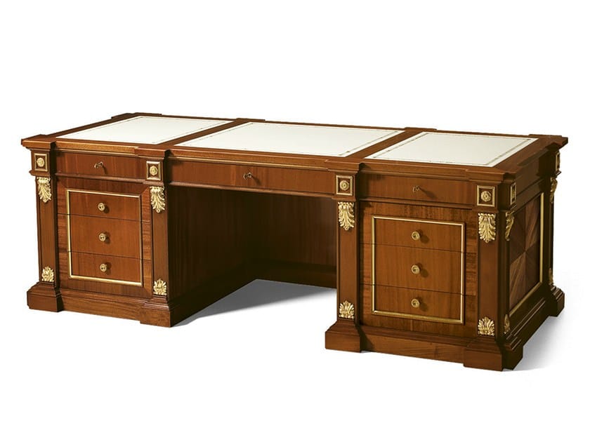 Прямоугольный стол из красного дерева с ящиками OAK Галерея ARCH-00130211