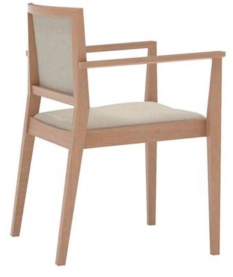 Andreu World Стул из бука с подлокотниками Manila So2033 - Вид №3