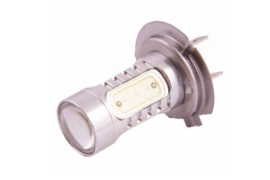 16124007 Автолампа диод 5 SMD диодов, 2-контактная, белая, ближний, дальний, противотуманные S08201024 SKYWAY