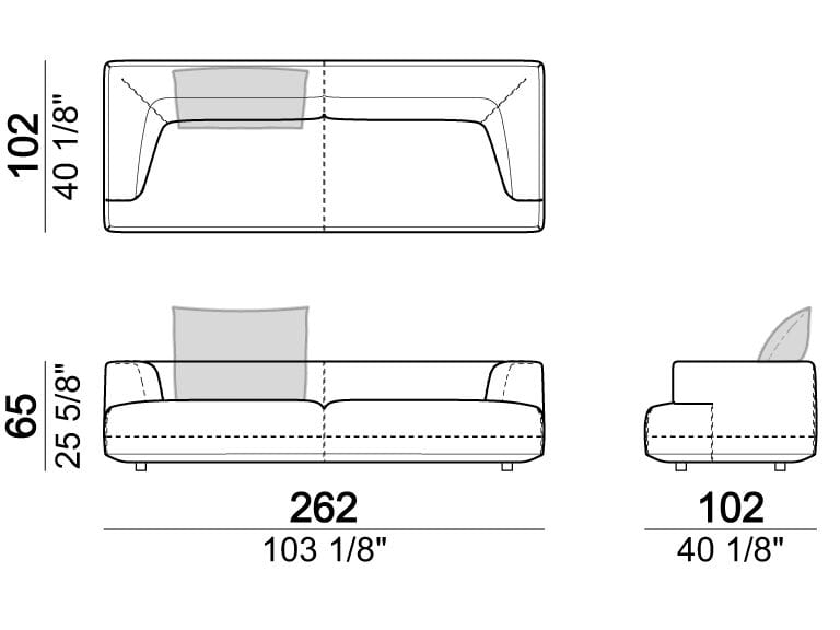 2-местный тканевый диван Arketipo Starman ARCH-00105996 - Вид №3