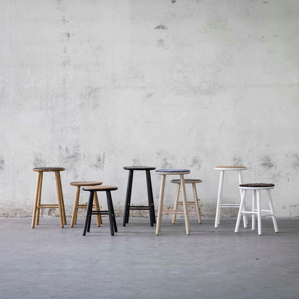 Высокий стул из ясеня с подставкой для ног Hans K ZigZag ARCH-00138690 - Вид №2