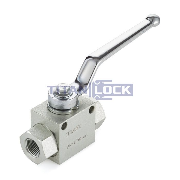 Гидравлический шаровой кран, 3/4", типа ВР-ВР, с креп. отв., сталь TLHYDV3/4F TITAN LOCK  - Вид №1