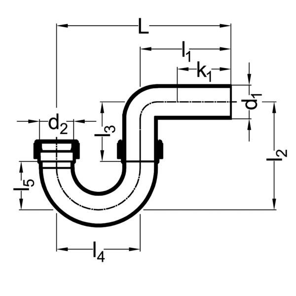 SANIT 673509517 Сифон, ПЭ-сток, вертикальный / горизонтальный  - Вид №1