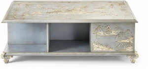 OAK Квадратный лакированный деревянный журнальный столик Galleria