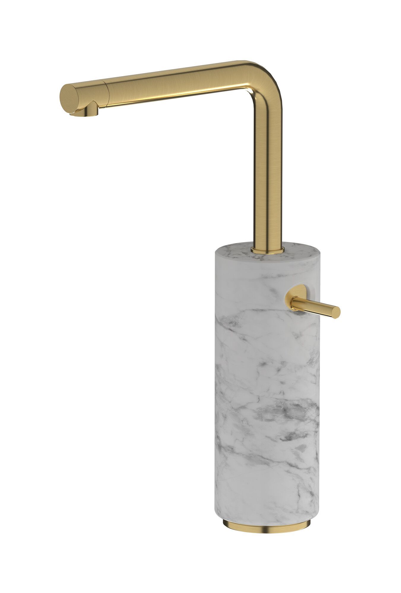 Смеситель для раковины с одной ручкой из мрамора IB мрамор + мрамор Elle ARCH-00038991 - Вид №16