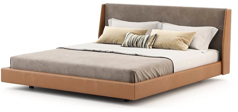 Laskasas Двуспальная кровать с мягким изголовьем sun-id-1473231 - Вид №2