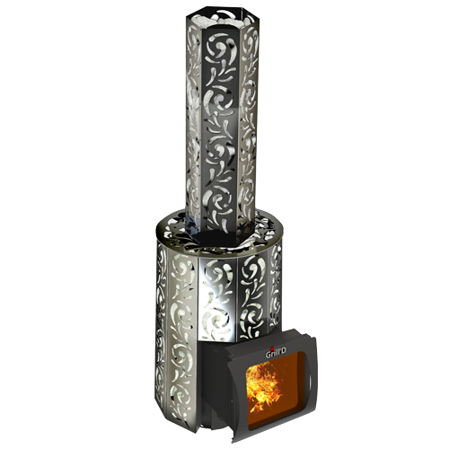 Печь для бани GRILL'D Violet Short Window Max PRO с закрытой каменкой 6290 - Вид №1