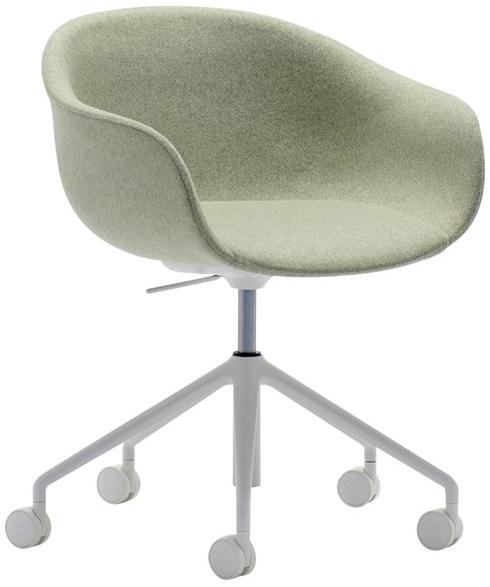 Andreu World Поворотное офисное кресло из ткани с 5 спицами на колесиках Next So0498 - Вид №1