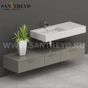 T18552CC2 Столешницы для использования в сочетании с тумбами и открытыми тумбами 185 см серая Globo ARREDO WOOD Италия