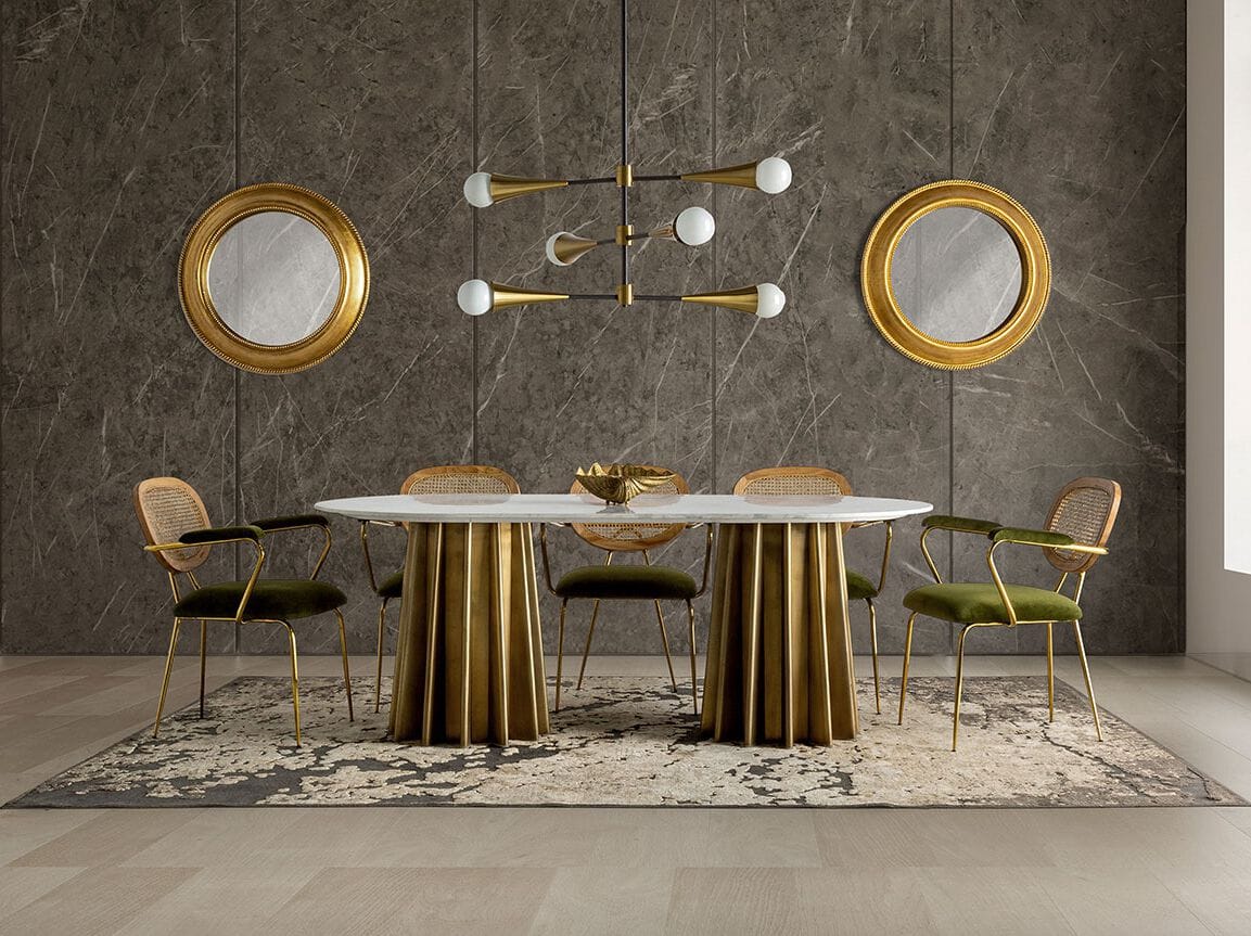 Мраморный овальный обеденный стол Vical Home LEZEY ARCH-00105344 - Вид №4