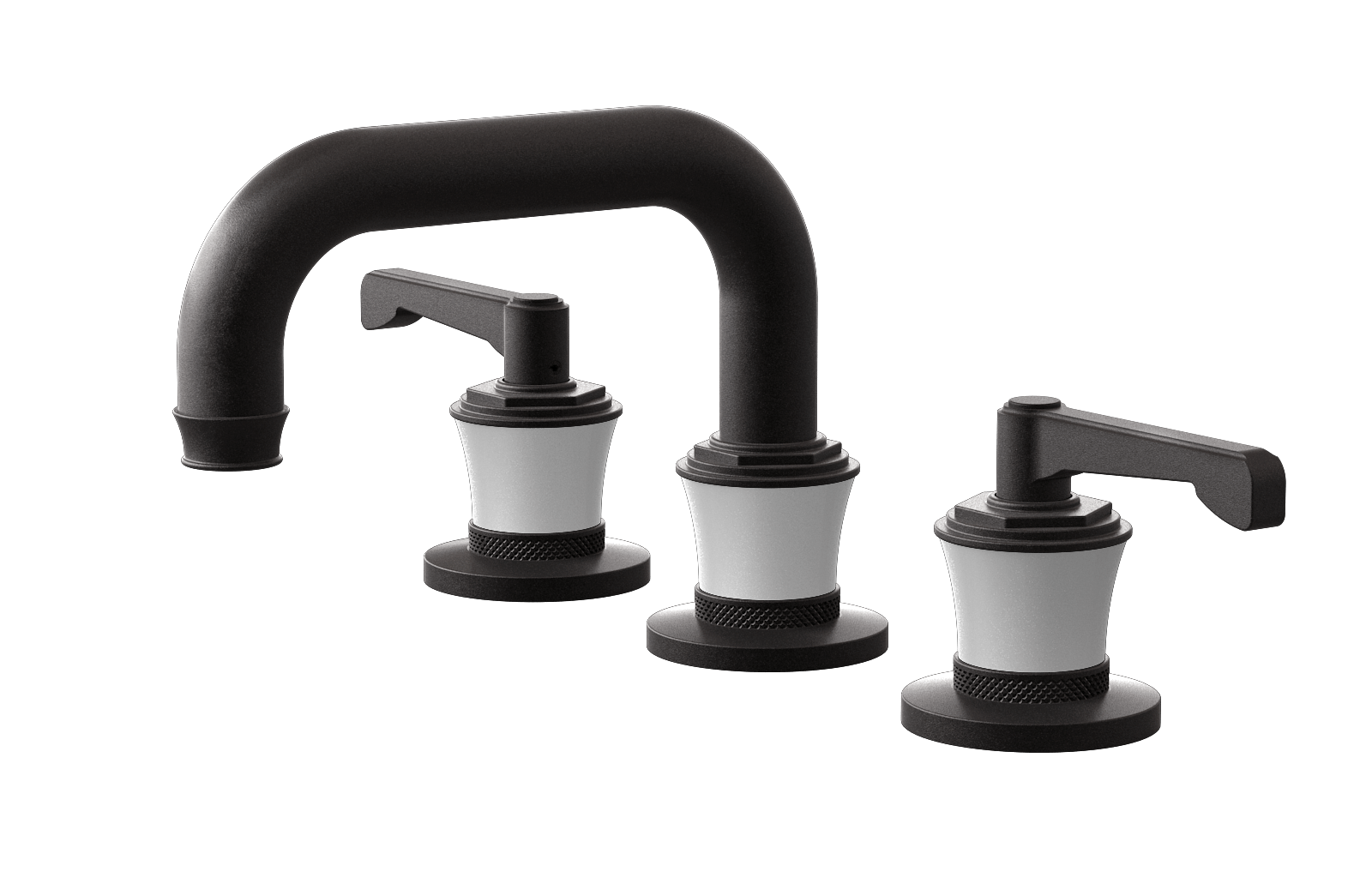 E-11610-R3WT-LM60B-BK Смеситель для умывальника на 3 отвертия GRAFF Vignola