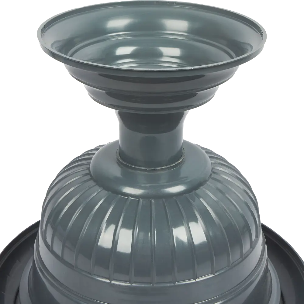 Вазон Ingreen ø28 h24.5 см v3.8 л пластик темно-серый Нет STLM-2149431 - Вид №2