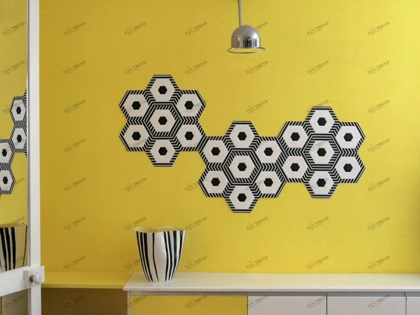 BEAUREGARD Узорчатая бумажная наклейка на стену Domino sun-id-1432249