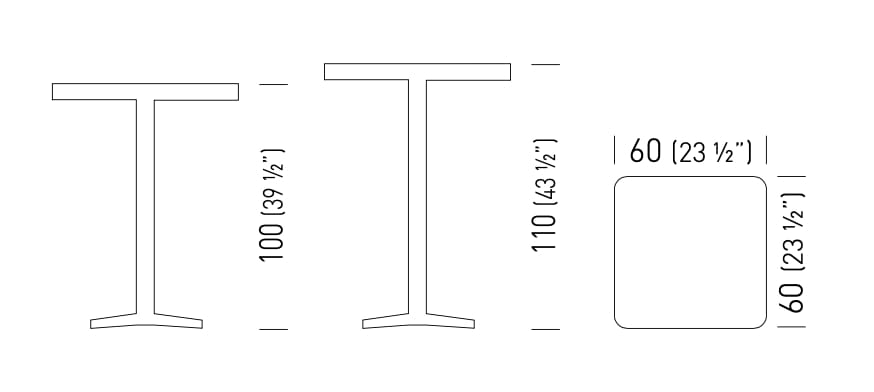 Квадратный стол из керамогранита GABER ARKET PORCELAIN SQUARE ARCH-00041442 - Вид №5