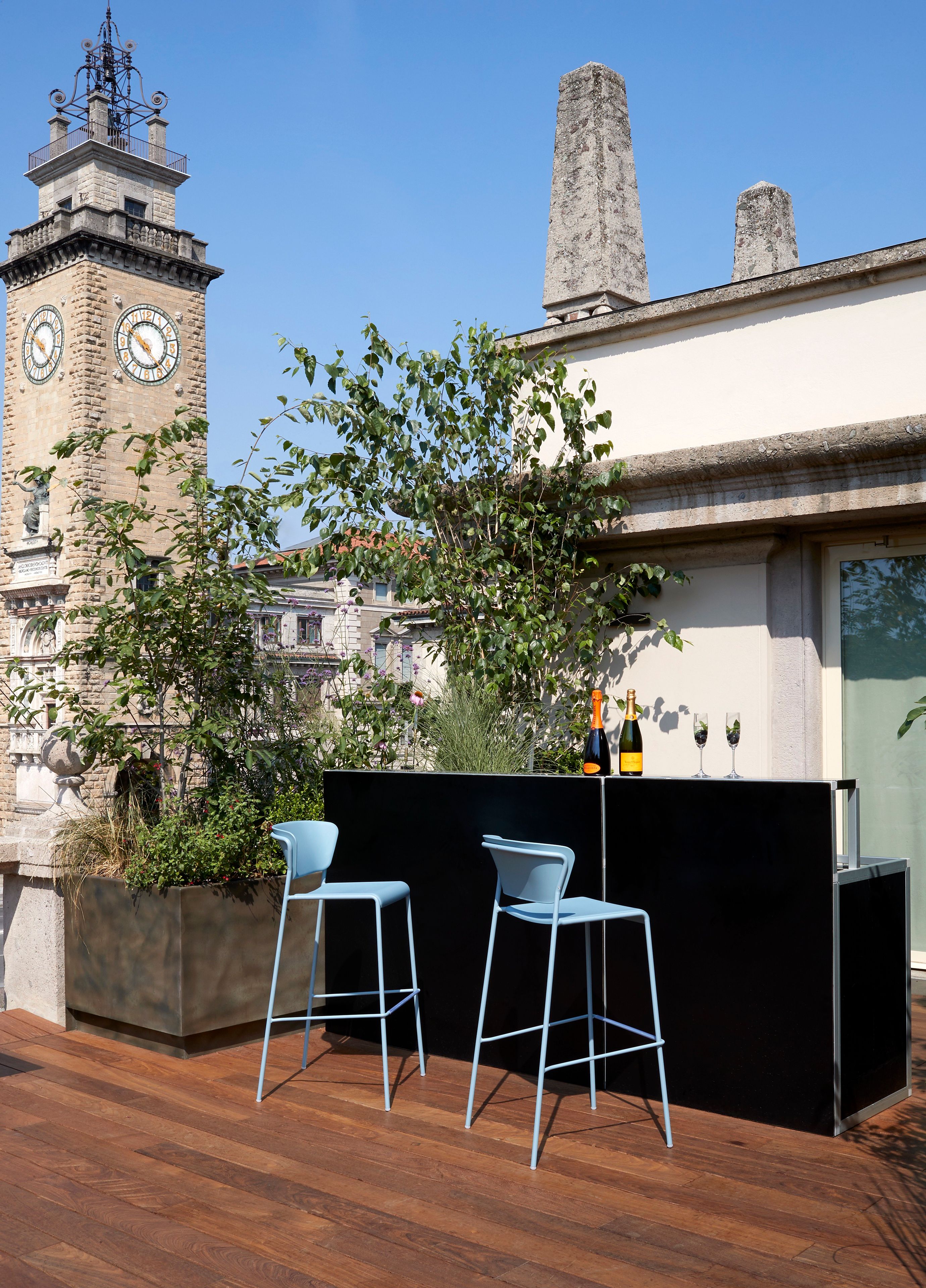 Высокий стул из инженерного пластика с подставкой для ног S-CAB Лиза ARCH-00027436 - Вид №7