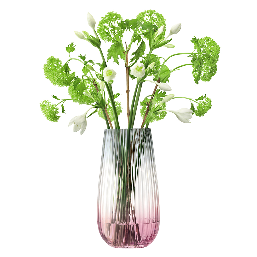 G1401-28-152 Ваза dusk 28см розовая-серая LSA International  - Вид №3