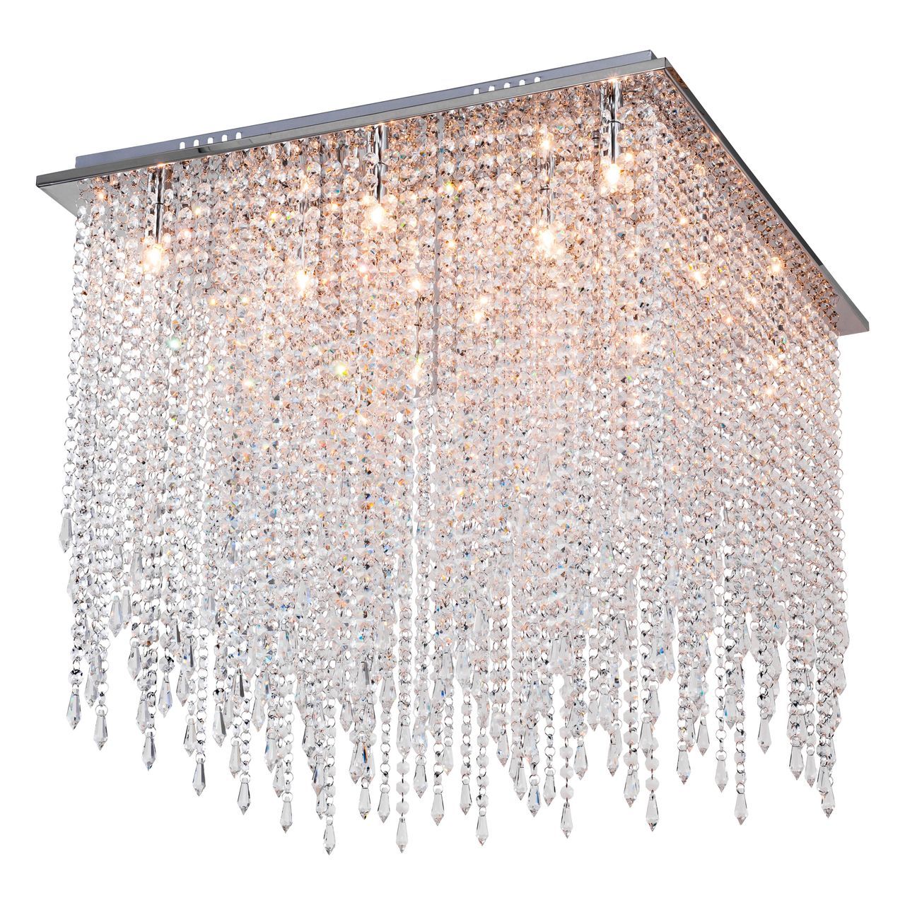 Дизайнерский потолочный светильник Spot Light Euphoria 5971328 SPOT LIGHT ДИЗАЙНЕРСКИЕ, КАСКАДНЫЕ 103123 Прозрачный;хром  - Вид №1