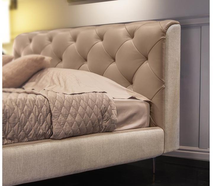 Formitalia Кожаная кровать с тафтинговым изголовьем Overseas sun-id-1413708 - Вид №4