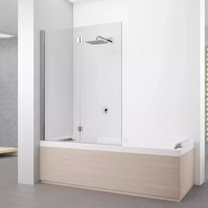 Novellini. Шторка на ванну 120x150 см 1BSV с хромированным профилем YOUNG 2.0