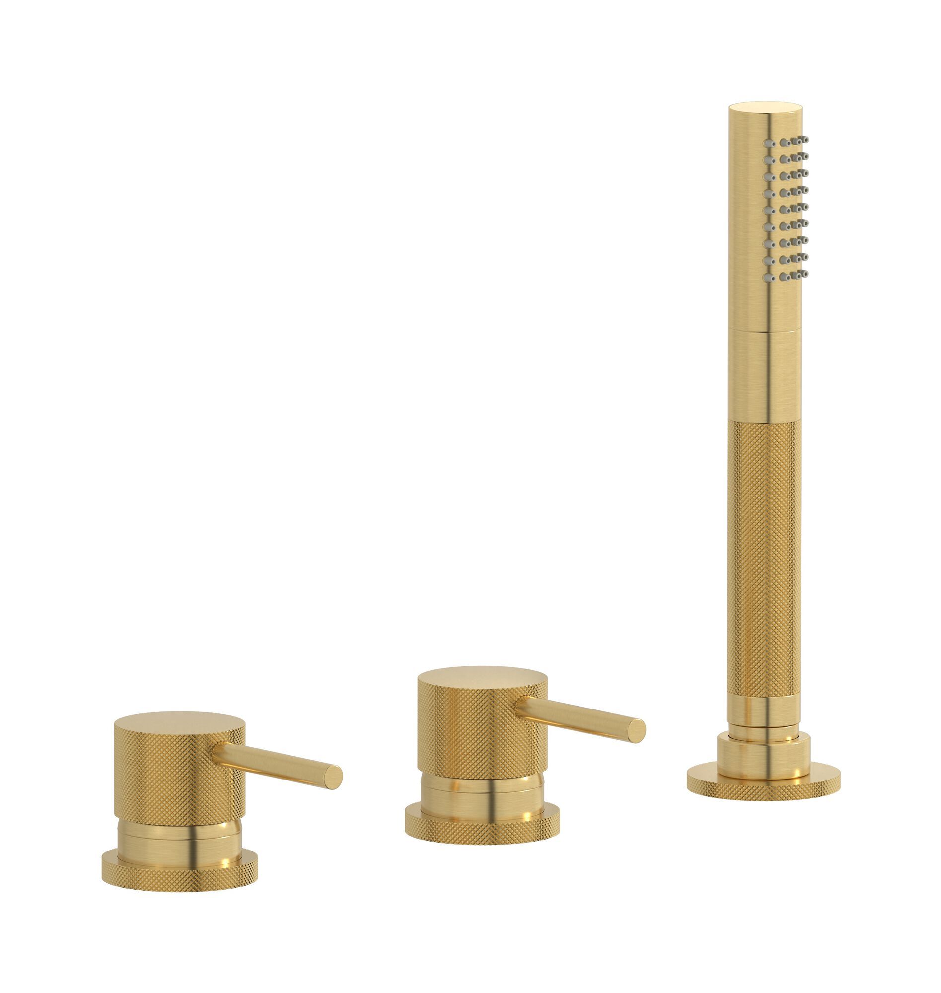 Однорычажный смеситель для ванны с 3 отверстиями и ручным душем IB промышленность ARCH-00145662 - Вид №10