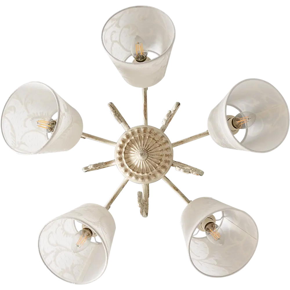 Люстра «Limoges» L1070-5 5хЕ14х40 Вт цвет бежевый LAMPLANDIA STLM-2042089 - Вид №1