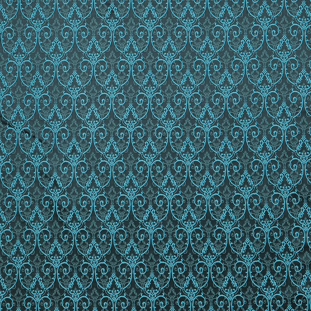 Ткань «Версаль», 150 см, вензель, цвет бирюзовый ТОРГОВЫЙ ДОМ ТЕКСТИЛЬ STLM-2011320 - Вид №1