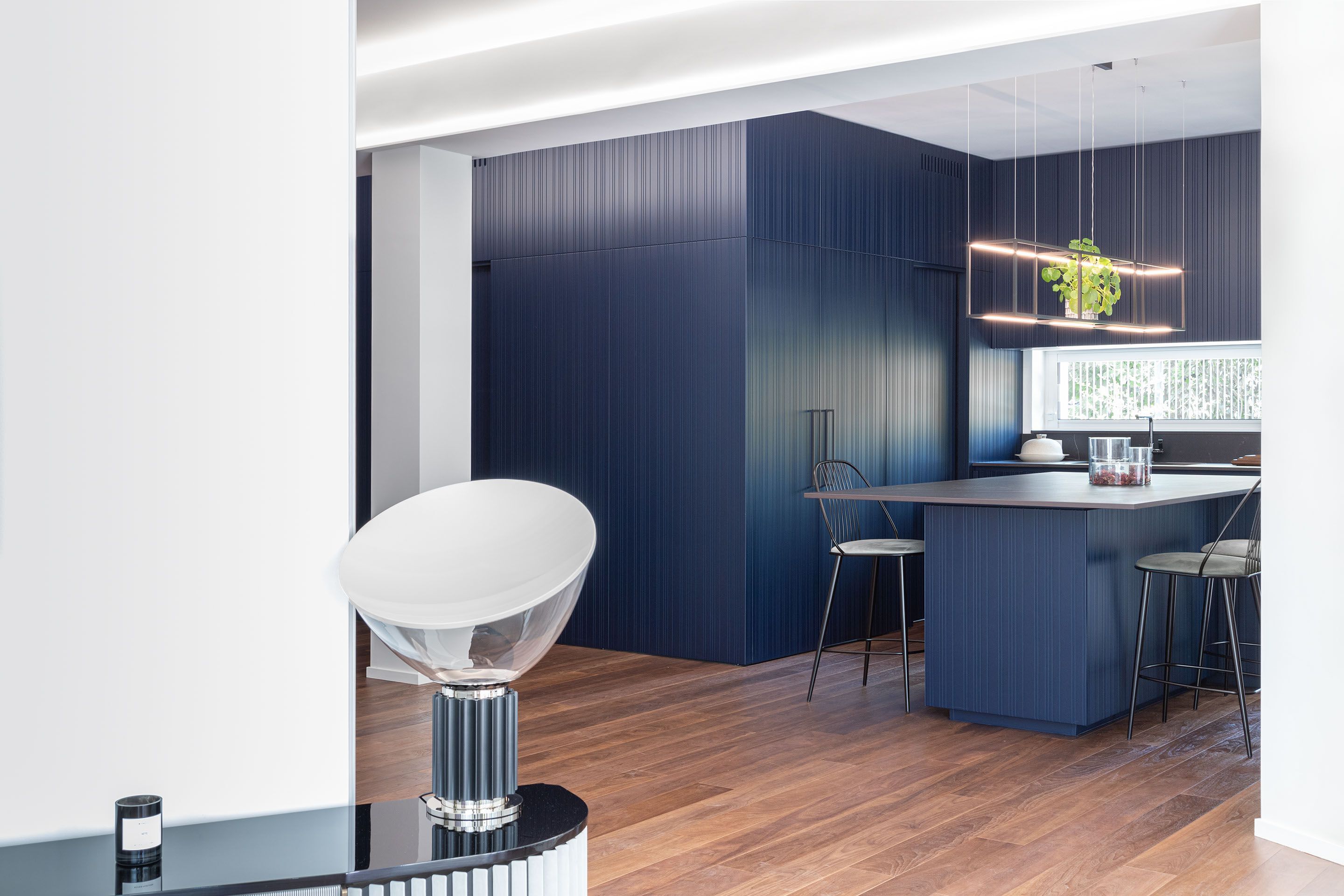 Угловая кухня с центральным островом и обшивкой TM Italia Cucine ARCH-00037367 - Вид №2