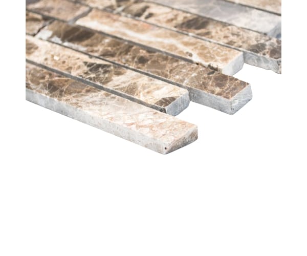 Темная мраморная облицовка Emperador Mosaix ARCH-00043701 - Вид №7