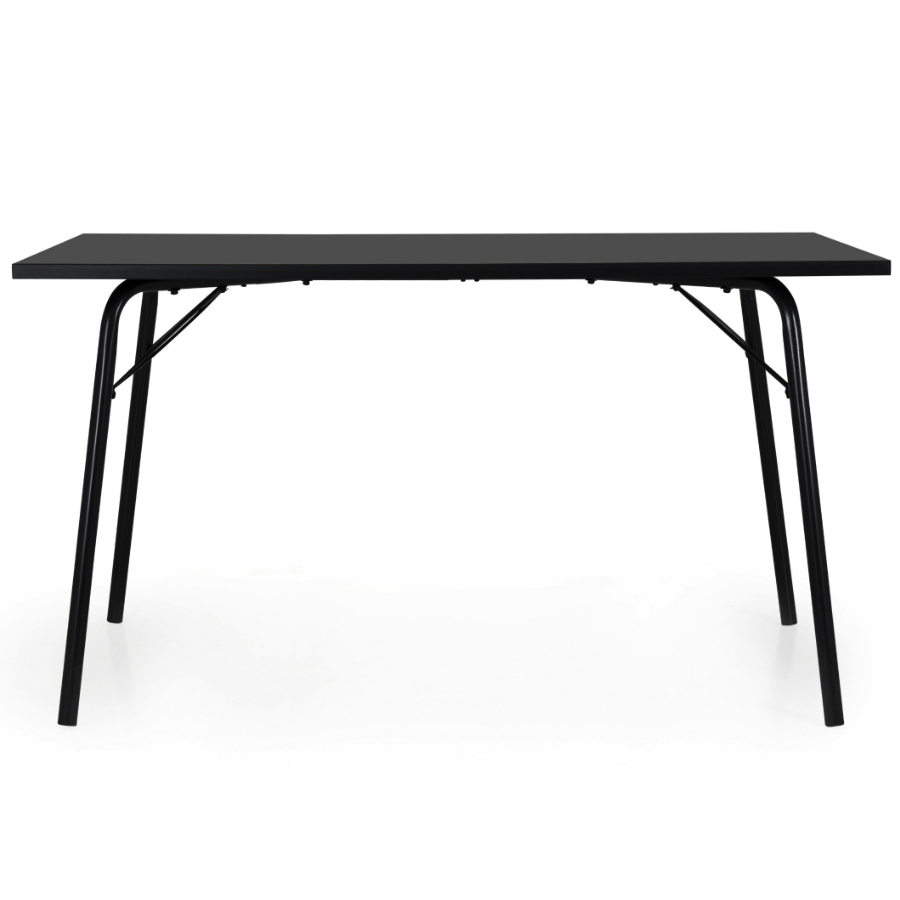 Стол обеденный Tenzo Daxx, 75х140х80 см, меламин/металл, серо-черный 7182034 - Вид №2