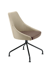 Kontea 588 Кресло с четырехсторонней стальной рамой. Сиденье и спинка мягкие. Et al. Kontea